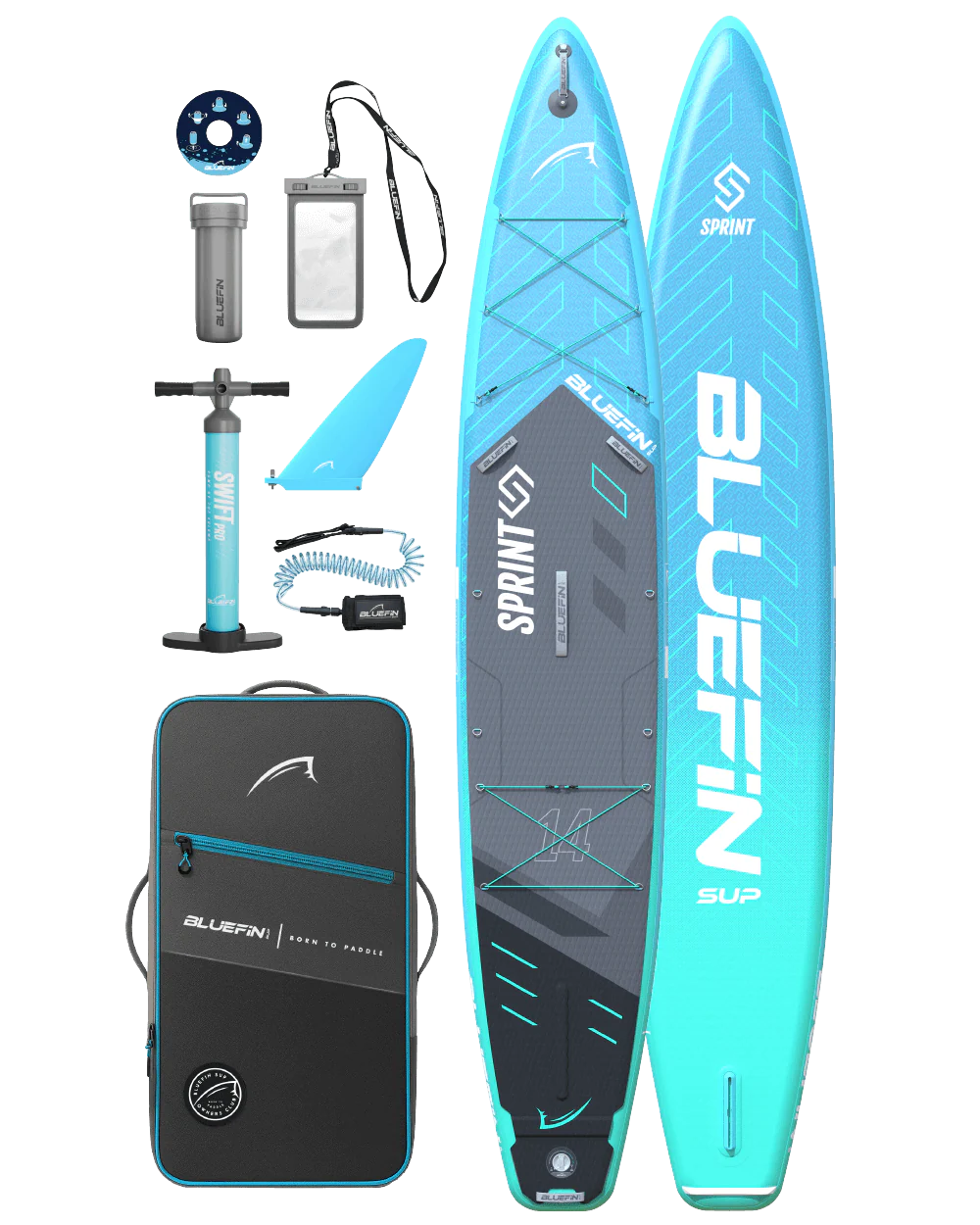 New Sprint 14' Inflatable SUP Paddleboard